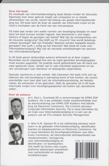 Informatiebeveiliging 9789072194572 P.L. Overbeek, Verzenden, Gelezen, P.L. Overbeek