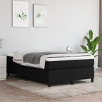 vidaXL Boxspring bed 120x200 cm stof zwart, Verzenden, Zwart, Nieuw, Twijfelaar