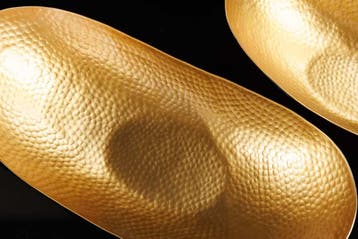 Handgemaakte set van 2 decoratieve kommen ABSTRACT ORIENT, Huis en Inrichting, Woonaccessoires | Vazen, Ophalen of Verzenden, Nieuw