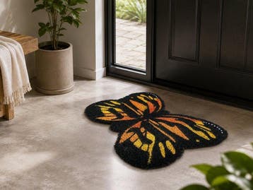 Vlinder - Indoor & Outdoor - Tapijt - 59 cm - 39 cm -