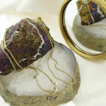Gouden gourmetschakel ketting, Ophalen of Verzenden, Gebruikt, Overige kleuren, Goud