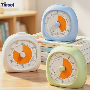 Visuele Timer 60 Minuten - Stille Tijdmanagement Hulp voor K, Sport en Fitness, Verzenden, Nieuw