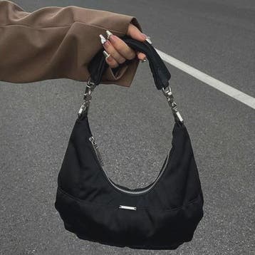 Dames Retro Onderarm Tas - Zwarte Hobo Schoudertas Y2k Stijl, Verzenden, Nieuw