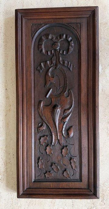 Decoratief ornament - Frankrijk - Louis Seize notenhout