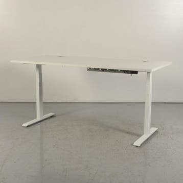 Elektrisch zit-sta bureau Decasmart -	Wit blad - 180 x 80 cm, Ophalen of Verzenden, Nieuw