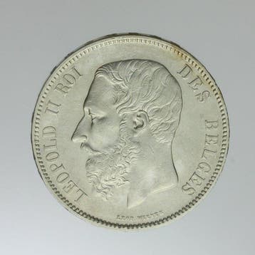 België. Leopold II. 5 Francs 1870 (Zonder minimumprijs)
