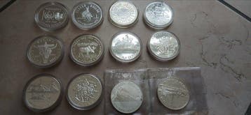 Canada. Elizabeth II. 1 Dollar 1974-1991 (Lot of 12 coins)