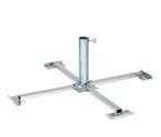 Parasolvoet, kruis, 50cm, Ø60mm max., Tuin en Terras, Verzenden, Nieuw, Minder dan 1 meter, Parasolvoet