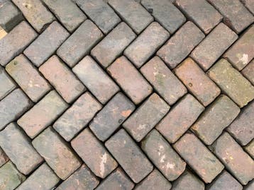 Oude gebakken keiformaten Doesburg (op pallets), Ophalen of Verzenden, Gebruikt, Keramiek, Klinkers