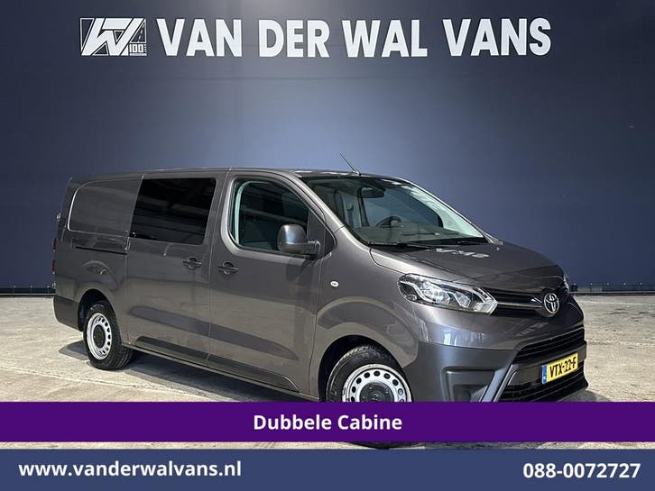 Toyota ProAce Worker | 2.0 D-4D 145pk L3H1 Dubbele Cabine, Auto's, Bestelauto's, Dealer onderhouden, Te koop, Handgeschakeld, Diesel