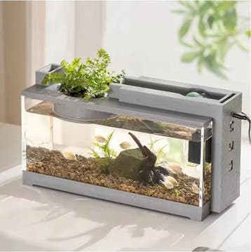 Micro Aquarium met Filter – Stille Desktop Vissentank, Verzenden, Nieuw