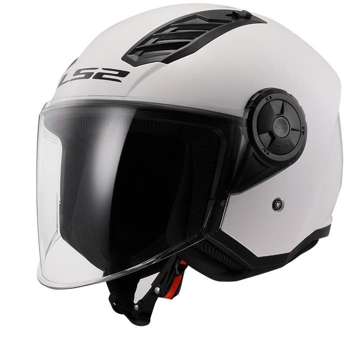LS2 OF616 Airflow II Solid Gloss Wit 06 Jethelm, Motoren, Kleding | Motorhelmen, Jethelm, Heren, XXL, Nieuw met kaartje, Overige merken