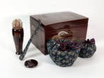 Theekistje / doosje - Hout, Urushi - Chabako