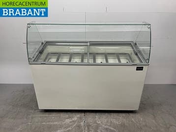 Verrijdbare Combisteel Tenerife Schepijsvitrine 10 bakken, Ophalen of Verzenden, Gebruikt