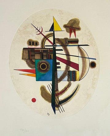 Wassily Kandinsky (1866-1944) - Message intime, Antiek en Kunst