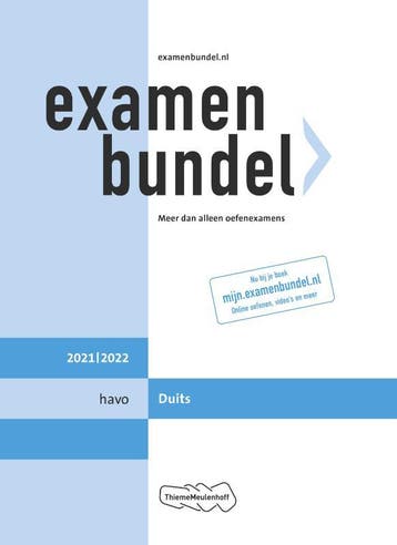 Examenbundel / havo Duits 2021/2022 9789006491319, Verzenden, Zo goed als nieuw