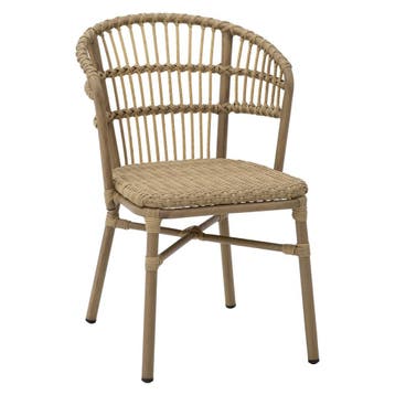 Stoel | KAREN | Aluminium Rotan/Aluminium | Naturel |, Verzenden, Nieuw in verpakking