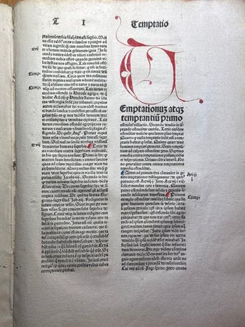 Bartholomaeus Brixiensis. / Gratian Decretum - Incunable 17