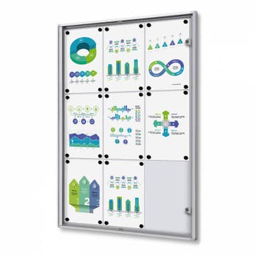 Informatiekast Binnen Whiteboard 9x A4 Budget, Nieuw in verpakking
