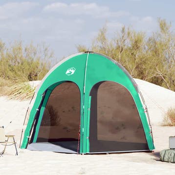 vidaXL Zwembad Tent Zeegroen 366 x 305 x 231 cm Polyester en, Verzenden, Nieuw, Tot en met 2