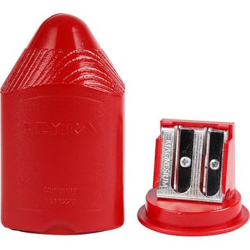 titPuntenslijper, H: 8,5 cm, rood, 1 stuk, Nieuw in verpakking