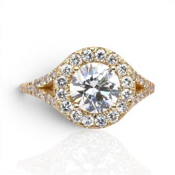 Ring - 18 karaat Geel goud - 1.89ct. tw. Diamant, Nieuw
