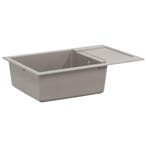 vidaXL Wasbak Grijs 780 x 500 mm 80% Kwarts en 20% Hars, Verzenden, Nieuw
