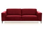 Bankstel Aspen - rechte banken - Rood, Huis en Inrichting, Nieuw, Leer