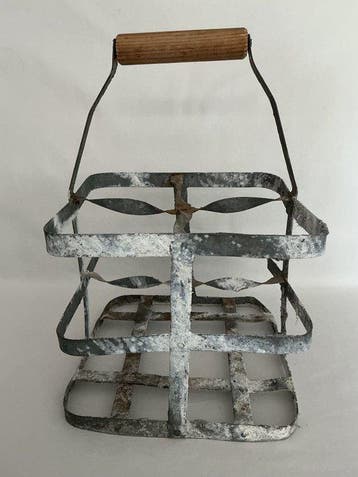 Mand - zinc , ca 1930-1940 - Oude flessennand