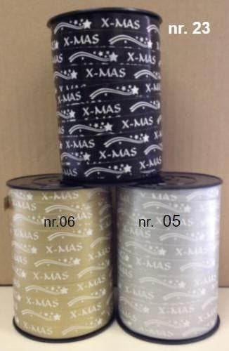 Krullint Cadeaulint X-mas Zilver 10 mm rol 250 meter, Ophalen of Verzenden, Nieuw