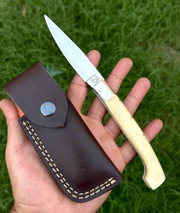 Keukenmes - Koksmes - vouwmes - Pattada-mes - Camel Bone
