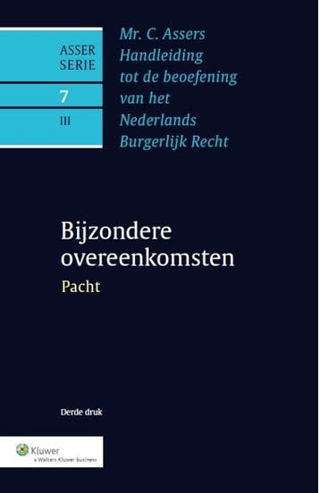 Bijzondere overeenkomsten Pacht 9789013106411, Zo goed als nieuw