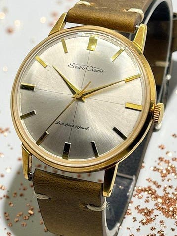 Seiko - Crown Diashock 21 Jewels - Manual - J15003E - Heren, Sieraden, Tassen en Uiterlijk, Horloges | Antiek