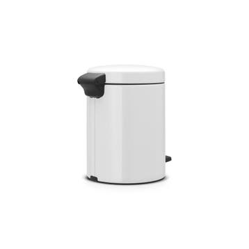 Brabantia Pedaalemmer newIcon 5 ltr - Wit, Huis en Inrichting, Woonaccessoires | Prullenbakken, Verzenden, Nieuw