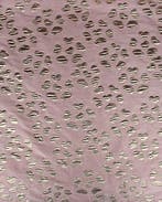 Polyester Brokaat Love Is All Roze, Nieuw, Roze