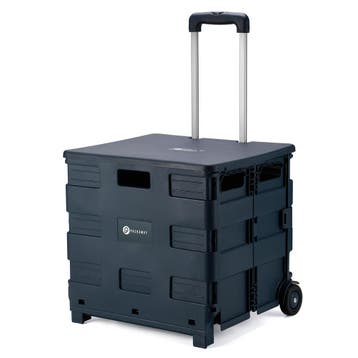 Packaway 50 Liter Opvouwbare Boodschappentrolley met DEKSEL, Verzenden, Nieuw, Krat