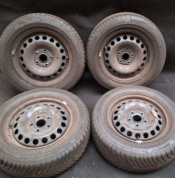 Winterset velgenset winter set Volkswagen 195 65 R15 15 inch, Verzenden, Gebruikt