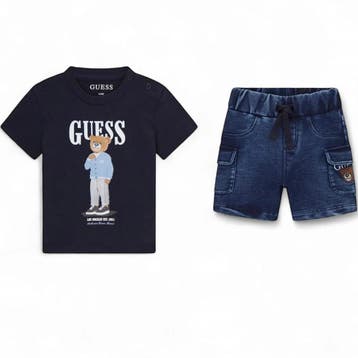 Guess baby jongens set denim pant - 110 (4-5 jaar), Ophalen of Verzenden, Nieuw