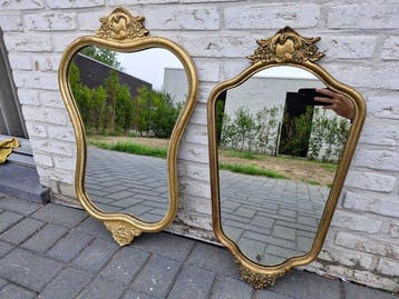 Wandspiegel (2) - Hout - rococo/Louis XV-stijl