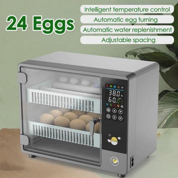 Automatische Incubator voor 24 Eieren met Temperatuurcontrol, Verzenden, Nieuw