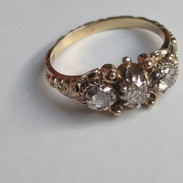 Zonder minimumprijs - Ring - 14 karaat Geel goud, Nieuw