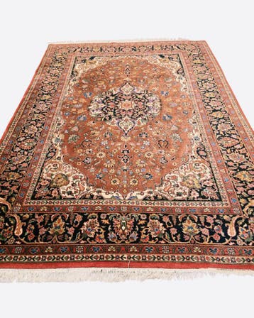 Groot perzisch tapijt Mashad 340x225 wollen vloerkleed iran, Huis en Inrichting, 200 cm of meer, Ophalen of Verzenden, Zo goed als nieuw