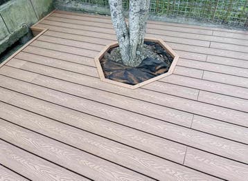 Composiet Vlonderplank Walnoot 2,3 X 14,8 Cm Houtnerf /, Nieuw