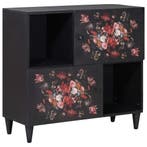 vidaXL Opslagkasten Multikleur 80 x 33,5 x 75 cm Massief, Huis en Inrichting, Woonaccessoires | Cd- en Dvd-rekken, Verzenden, Nieuw