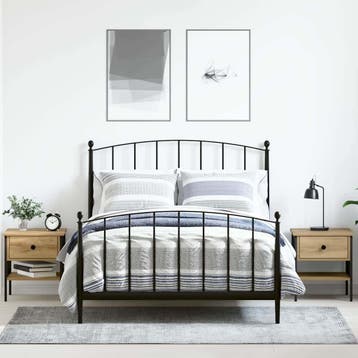 vidaXL Nachtkastje 2 st artisanaal eikenkleurig 40 x 42 x 45, Minder dan 45 cm, Verzenden, Nieuw, Minder dan 55 cm