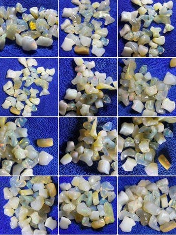 Opaal Getrommeld - Hoogte: 1.6 cm - Breedte: 1.1 cm- 12 g -, Verzamelen