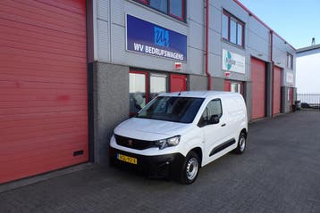 Peugeot Partner 1.5 BlueHDI Premium met achterklep airco, Stof, Gebruikt, Wit, Dealer onderhouden