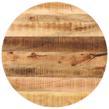 vidaXL Tafelblad rond Ø 90x3,8 cm massief ruw mangohout, Verzenden, Nieuw