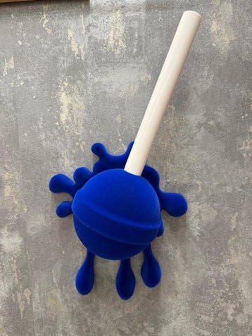 KIRAS - KIRAS LOLLI WALL gocciolante - VELVET BLU ELETTRICO