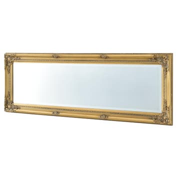Wandspiegel Livorno met barok lijst 132x42x3,5 cm goud, Verzenden, Nieuw